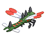 #469 Yanmega sprite Posterior