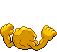 #074 Geodude sprite Posterior Shiny
