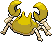 #098 Krabby sprite Posterior Shiny