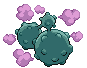 #110 Weezing sprite Posterior Shiny