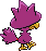 #198 Murkrow sprite Posterior Shiny