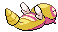 #206 Dunsparce sprite Posterior Shiny