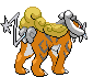 #243 Raikou sprite Posterior Shiny