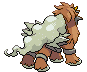 #244 Entei sprite Posterior Shiny