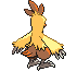 #256 Combusken sprite Posterior Shiny