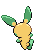 #312 Minun sprite Posterior Shiny