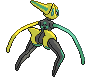 #386 Deoxys Velocidad sprite Posterior Shiny