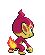 #390 Chimchar sprite Posterior Shiny