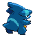 #443 Gible sprite Posterior Shiny